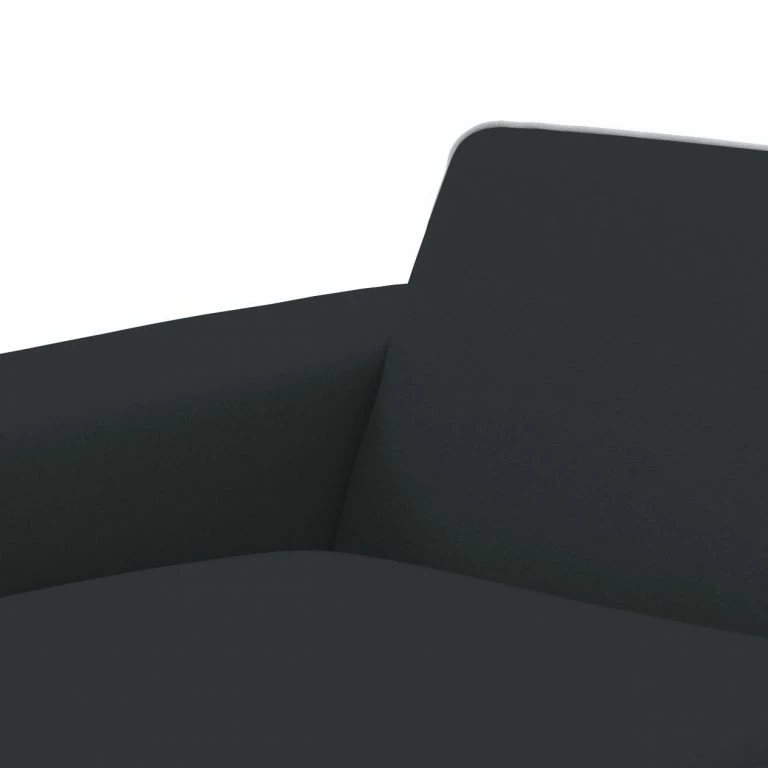 Loftscape Studio Copenhagen Canapé D’angle Ampio Duo I Tissu – Tissu Floreana : Anthracite – Méridienne Courte à Gauche (vue De Face) – Noir