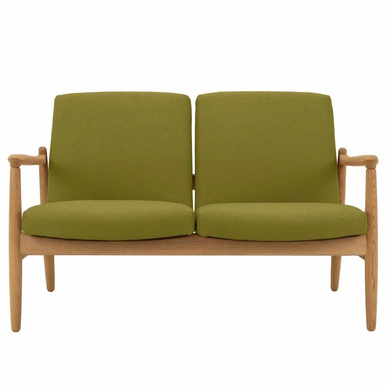 Loftscape Studio Copenhagen Canapé Froid (2 Places) – Tissu – Tissu Baca: Marron Clair – Chêne Clair