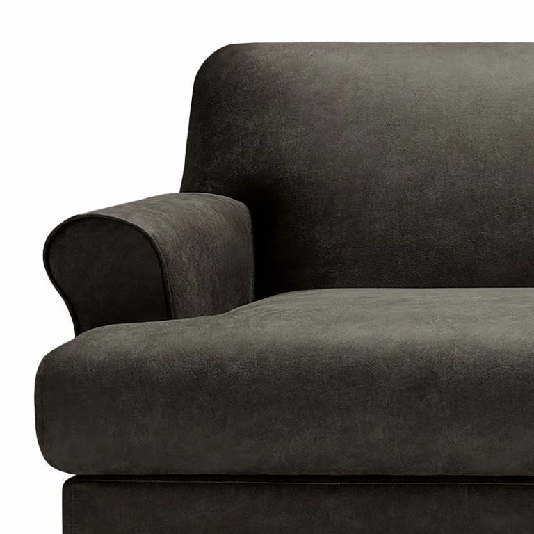 Loftscape Studio Copenhagen Canapé Ginger (3 Places) – Microfibre Hila: Marron Foncé – Noir