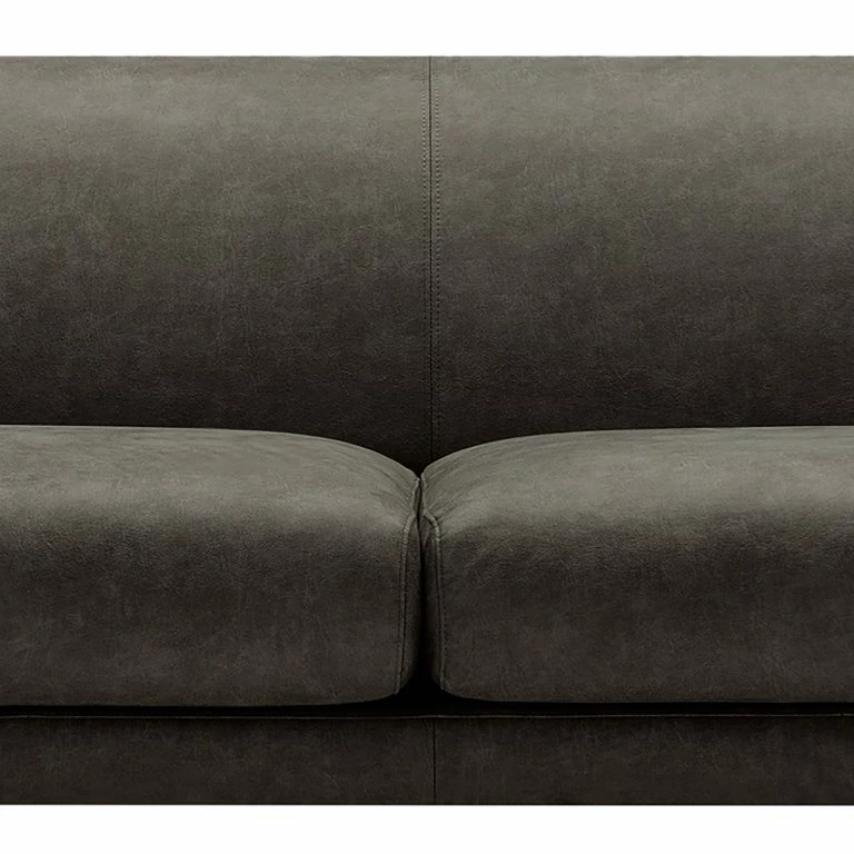 Loftscape Studio Copenhagen Canapé Ginger (3 Places) – Microfibre Hila: Marron Foncé – Noir