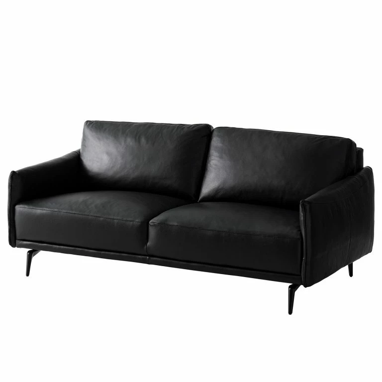 loftscape Studio Copenhagen Canapé Harlev (3 places) – Cuir véritable – Noir
