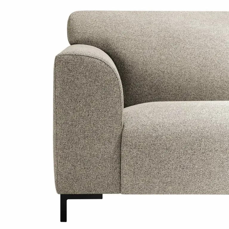 Loftscape Studio Copenhagen Canapé Lussant (3 Places) – Tissu Shina: Beige – Noir