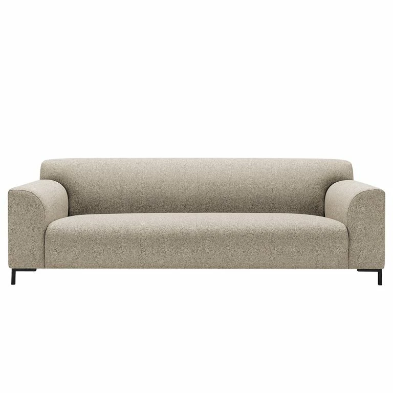 loftscape Studio Copenhagen Canapé Lussant (3 places) – Tissu Shina: Beige – Noir