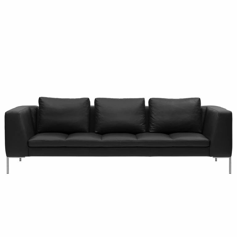 Loftscape Studio Copenhagen Canapé Madison (3 Places) – Cuir Véritable Neka : Noir