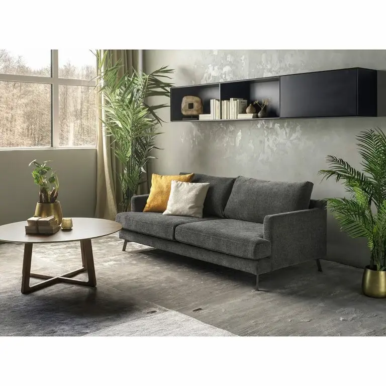 Loftscape Studio Copenhagen Canapé Vieux Bourg (3 Places) – Tissu – Tissu Nona: Anthracite
