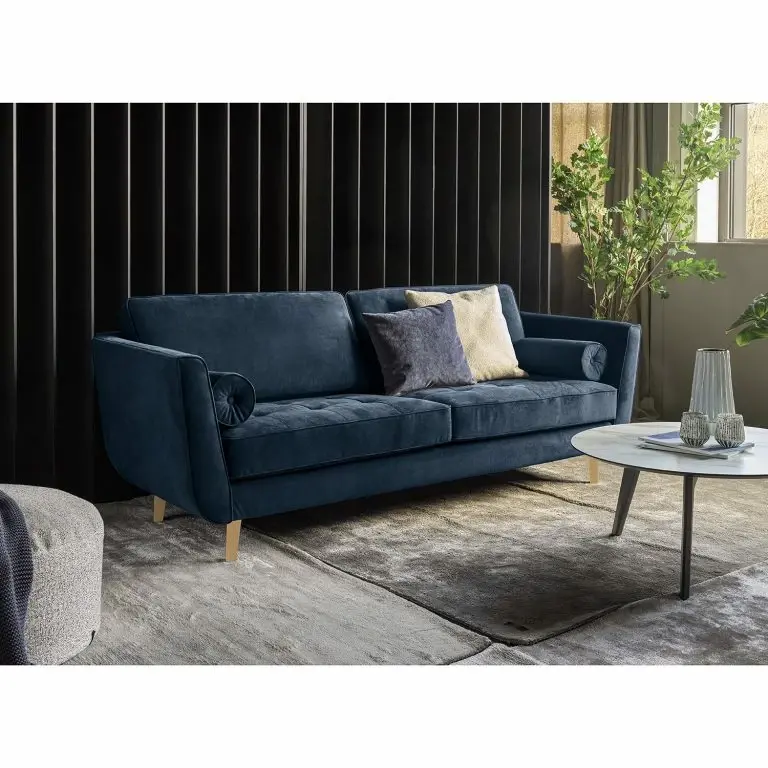 Loftscape Studio Copenhagen Canapé Vieux Lyon (3 Places) – Microfibre – Microfibre Panja: Bleu