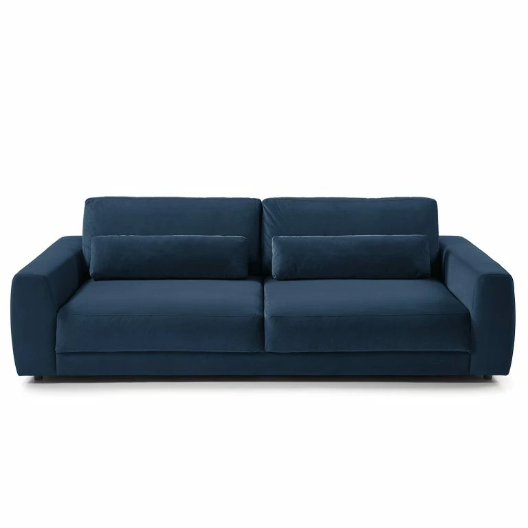 Loftscape Studio Copenhagen Canapé Willows (3 Places) – Velours Shyla: Bleu Foncé
