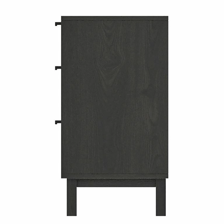 Loftscape Studio Copenhagen Commode Canee III – Cannage / Placage En Bois Véritable – Naturel / Chêne Noir