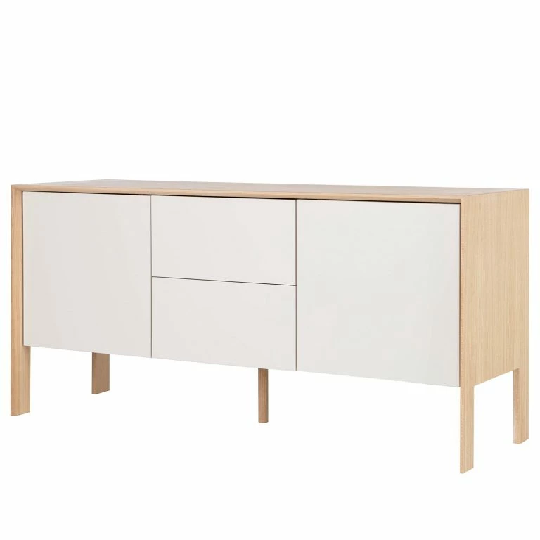 loftscape Studio Copenhagen Enfilade Maayka I – Partiellement en chêne massif – Blanc / Chêne clair