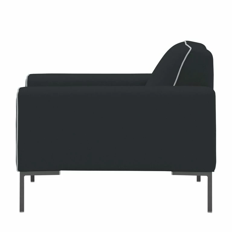 Loftscape Studio Copenhagen Fauteuil Ampio Duo Tissu – Tissu Floreana : Anthracite – Gris