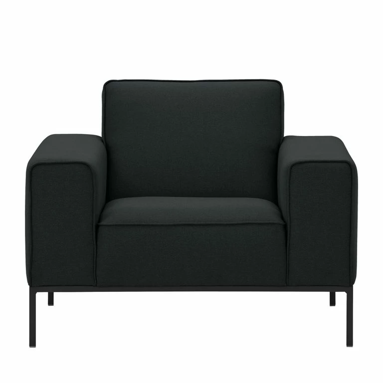 Loftscape Studio Copenhagen Fauteuil Ampio Tissu – Tissu Floreana : Anthracite – Noir