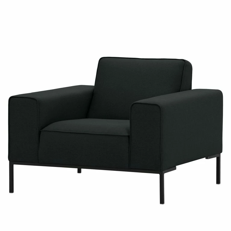 loftscape Studio Copenhagen Fauteuil Ampio Tissu – Tissu Floreana : Anthracite – Noir