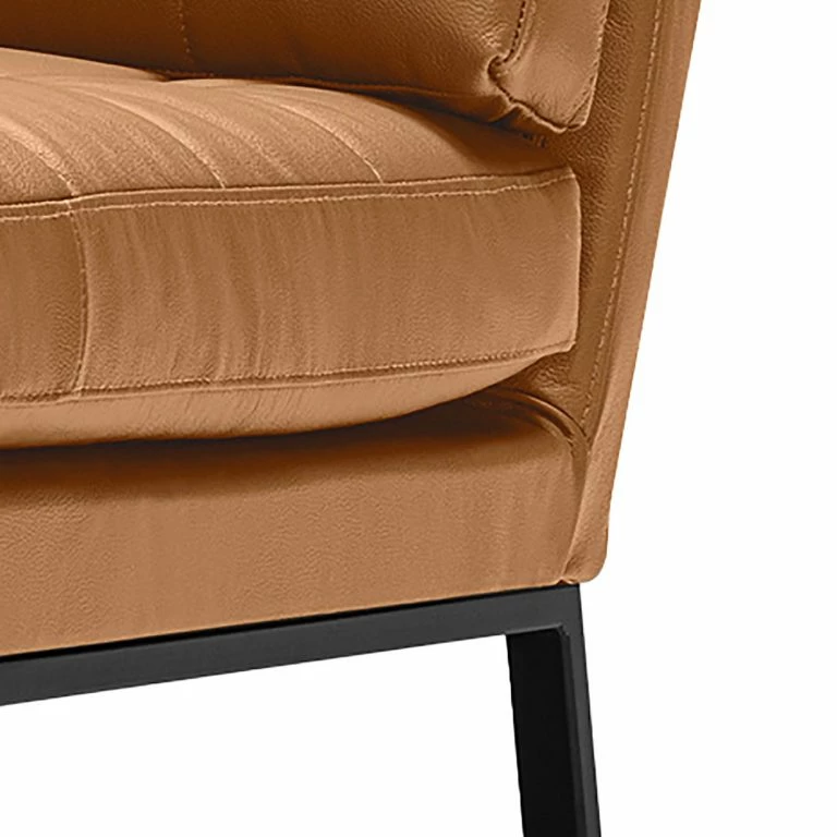 Loftscape Studio Copenhagen Fauteuil Chilli – Cuir Seija: Marron Clair – Noir