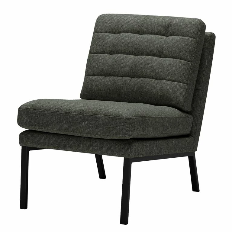 loftscape Studio Copenhagen Fauteuil Chilli – Tissu Shina: Gris – Noir