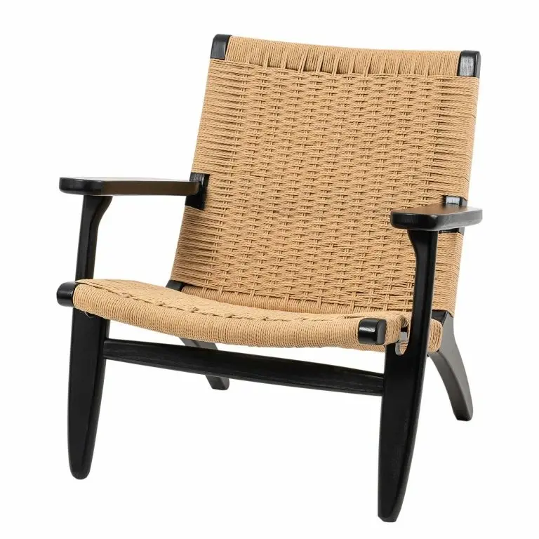 loftscape Studio Copenhagen Fauteuil de jardin Emeli – Corde / Frêne massif – Corde naturelle / Frêne
