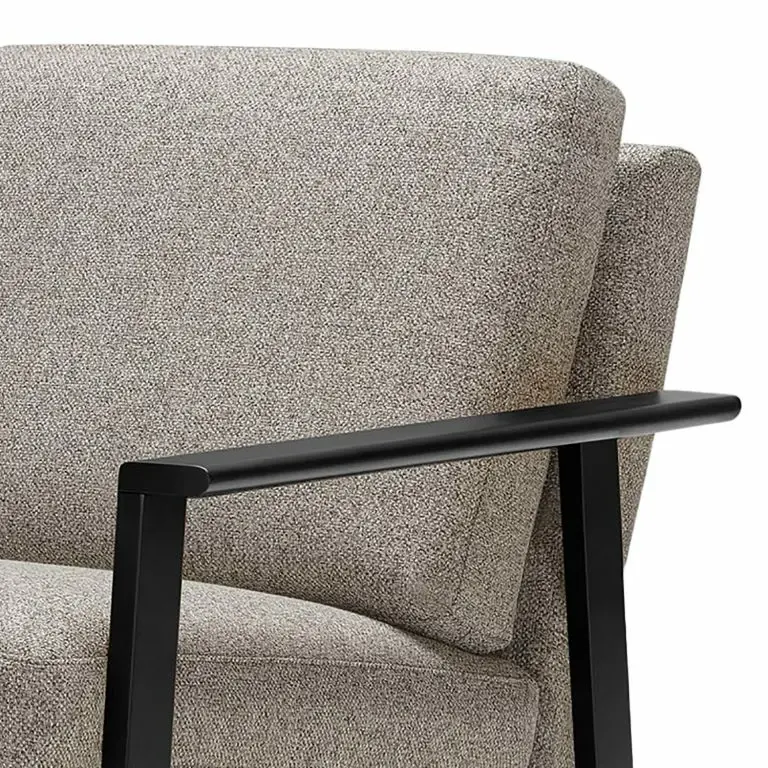 Loftscape Studio Copenhagen Fauteuil Pepper – Tissu Shina: Gris Clair – Noir