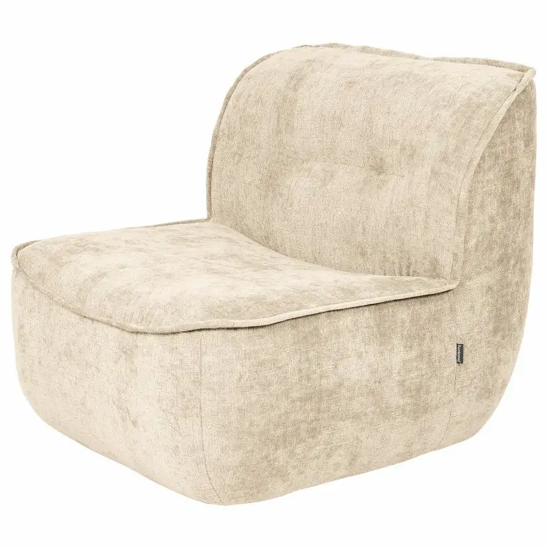 loftscape Studio Copenhagen Fauteuil pivotant Sasina – Microfibre Alana: Créme