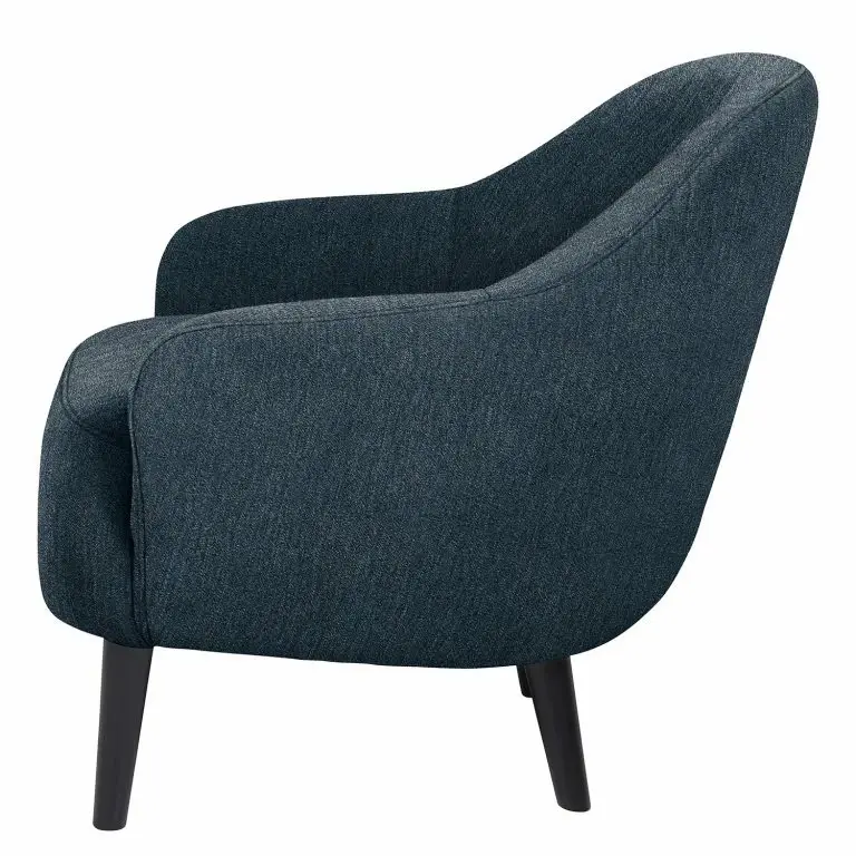 Loftscape Studio Copenhagen Fauteuil Viggianello – Tissu – Tissu Nona: Bleu Foncé