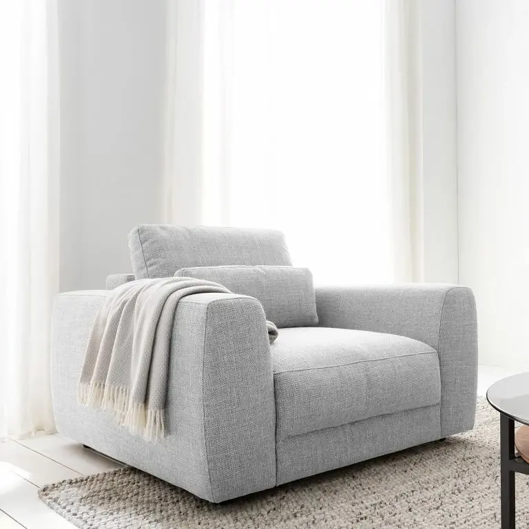 Loftscape Studio Copenhagen Fauteuil Willows – Tissu Amila: Gris Clair