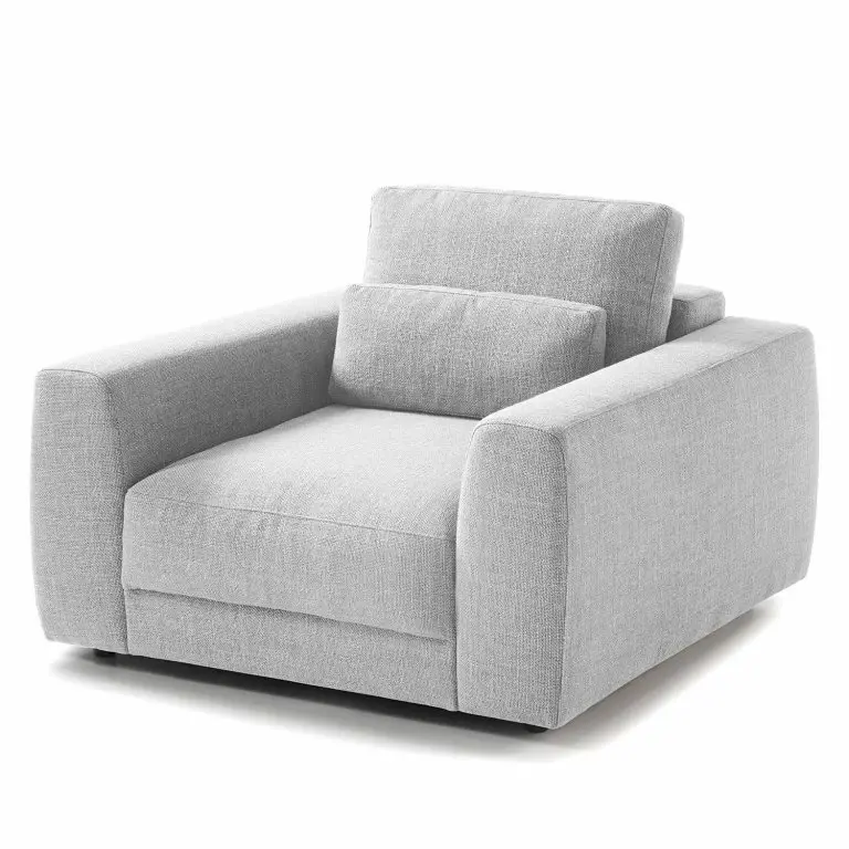 loftscape Studio Copenhagen Fauteuil Willows – Tissu Amila: Gris clair