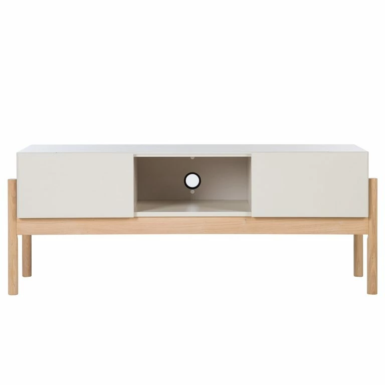 Loftscape Studio Copenhagen Meuble TV Cooby I – Blanc / Chêne