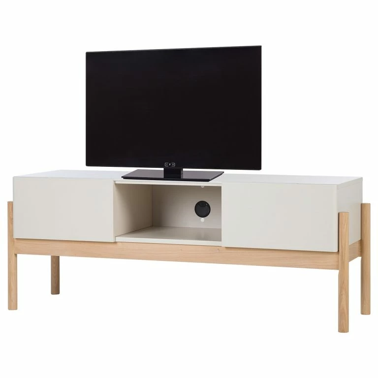 loftscape Studio Copenhagen Meuble TV Cooby I – Blanc / Chêne