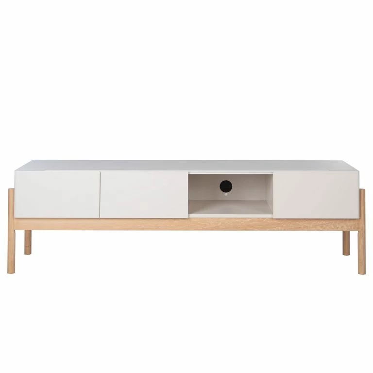 Loftscape Studio Copenhagen Meuble TV Cooby II – Blanc / Chêne