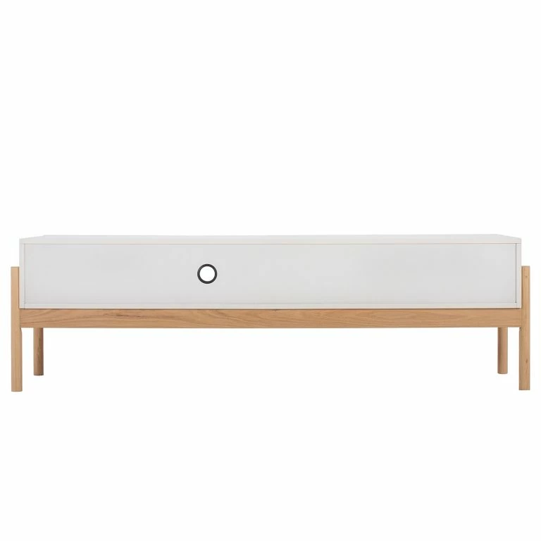 Loftscape Studio Copenhagen Meuble TV Cooby II – Blanc / Chêne