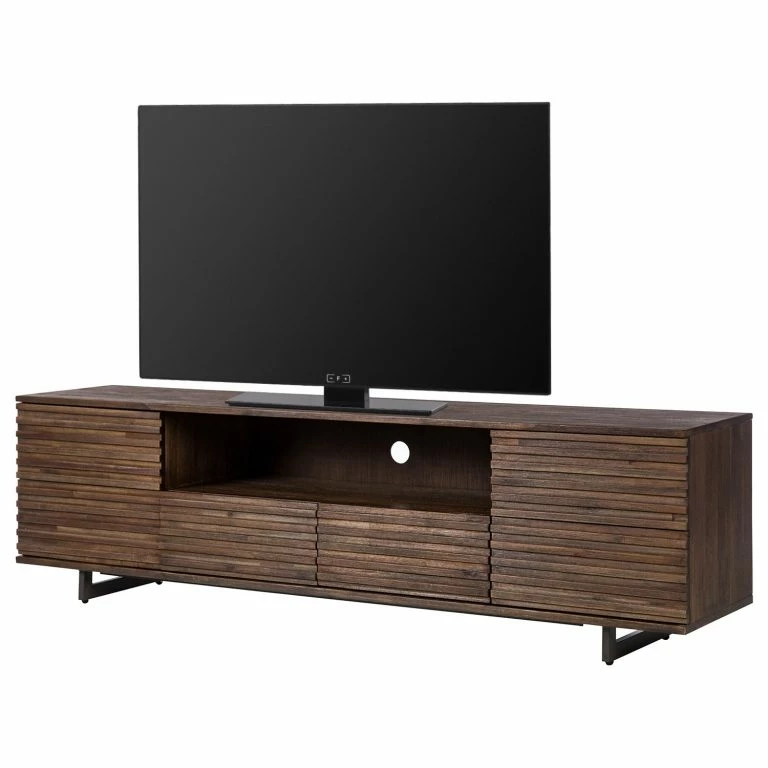 loftscape Studio Copenhagen Meuble TV Kirley – Acacia massif – Acacia foncé