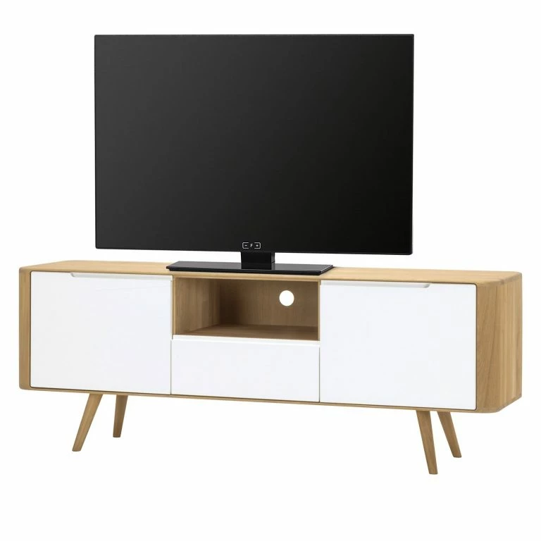 loftscape Studio Copenhagen Meuble TV Loca III – Blanc / Chêne