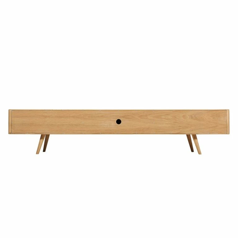 Loftscape Studio Copenhagen Meuble TV Loca V – Partiellement En Chêne Sauvage Massif – Chêne Sauvage – Largeur : 225 Cm – Profondeur : 42 Cm