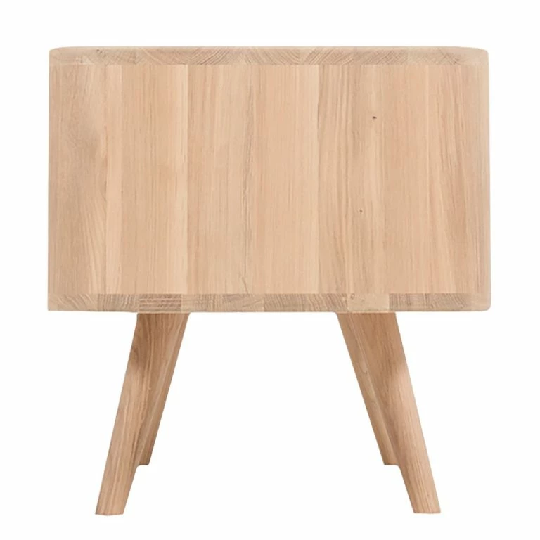 Loftscape Studio Copenhagen Meuble TV Loca V – Partiellement En Chêne Sauvage Massif – Chêne Sauvage Huilé Clair – Largeur : 135 Cm – Profondeur : 55 Cm