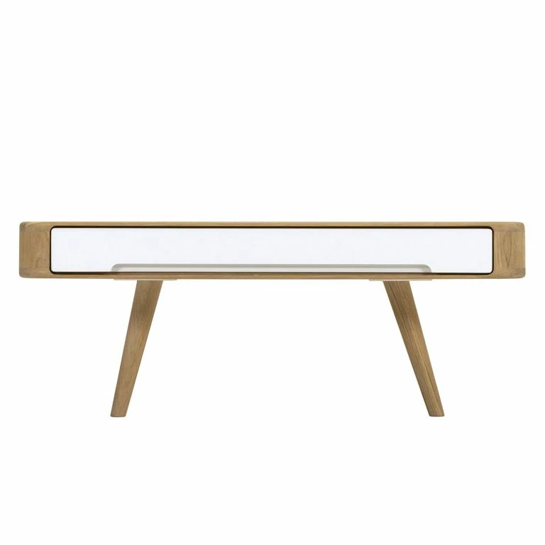 Loftscape Studio Copenhagen Table Basse Loca I – Blanc / Chêne Sauvage