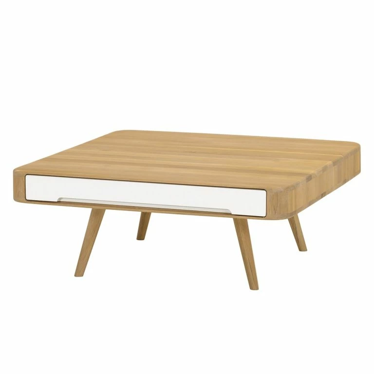 loftscape Studio Copenhagen Table basse Loca I – Blanc / Chêne sauvage
