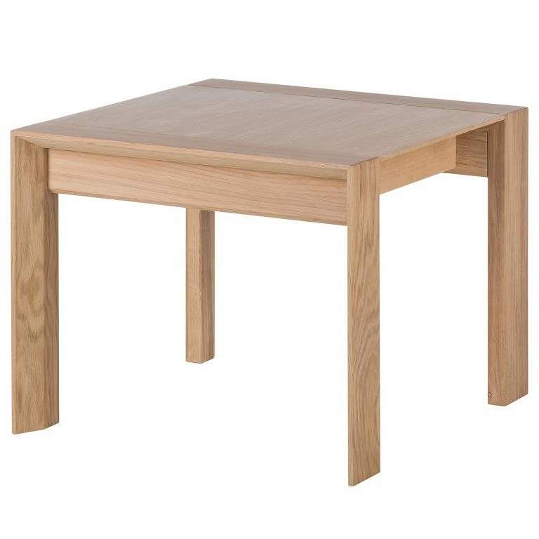 loftscape Studio Copenhagen Table basse Maayka – Partiellement en chêne massif – Chêne clair – Largeur : 55 cm
