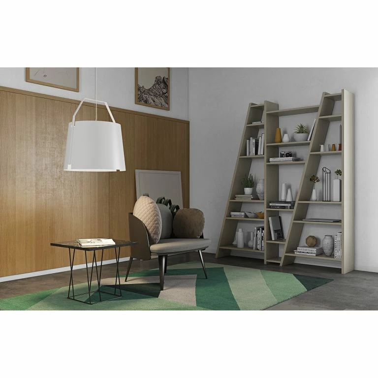 Loftscape Temahome Bout De Canapé Helix – Marbre / Métal – Noir