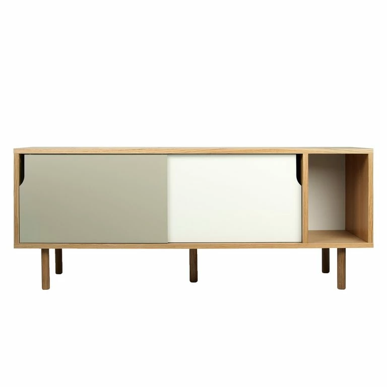 Loftscape Temahome Buffet Noa I – Blanc / Gris Minéral – Chêne