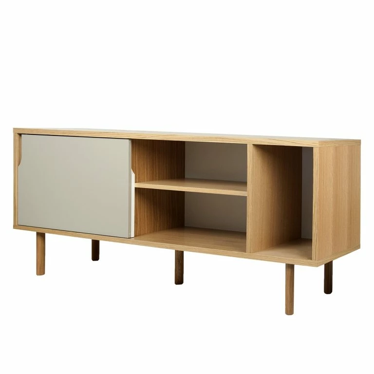 Loftscape Temahome Buffet Noa I – Blanc / Gris Minéral – Chêne