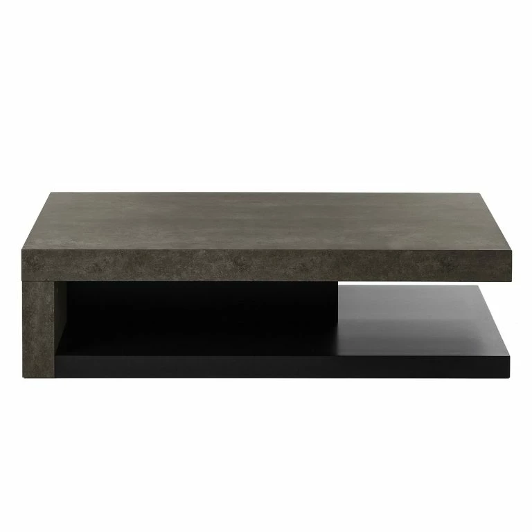 Loftscape Temahome Table Basse Detroit – Imitation Béton / Noir Mat