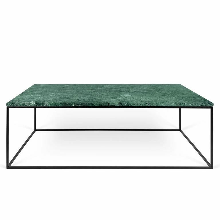 Loftscape Temahome Table Basse Gleam I – Marbre / Métal – Vert / Noir – Largeur : 120 Cm
