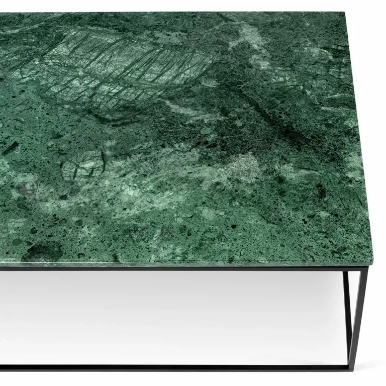 Loftscape Temahome Table Basse Gleam I – Marbre / Métal – Vert / Noir – Largeur : 120 Cm