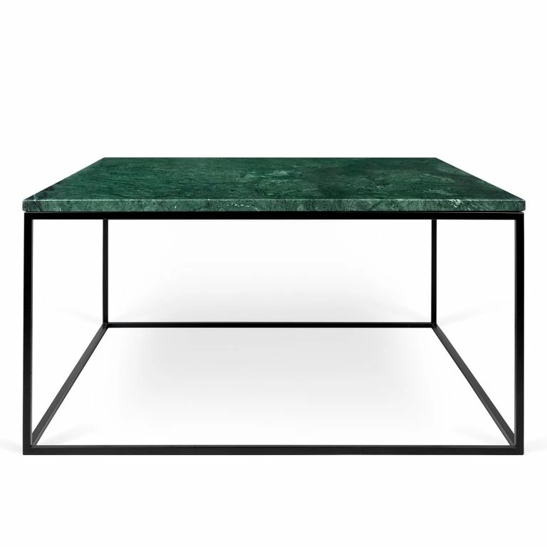 Loftscape Temahome Table Basse Gleam I – Marbre / Métal – Vert / Noir – Largeur : 75 Cm