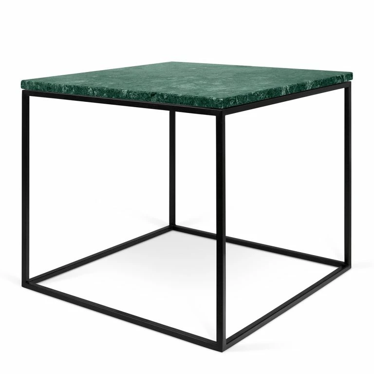 loftscape Temahome Table basse Gleam II – Marbre / Métal – Vert / Noir