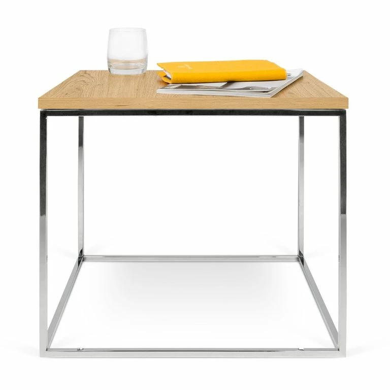 Loftscape Temahome Table Basse Gleam IV – Placage En Bois Véritable / Métal – Chêne