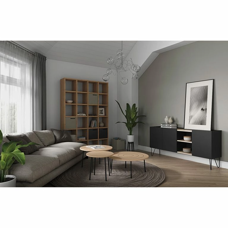 Loftscape Temahome Table Basse Ply – Chêne Clair – Diamètre : 70 Cm