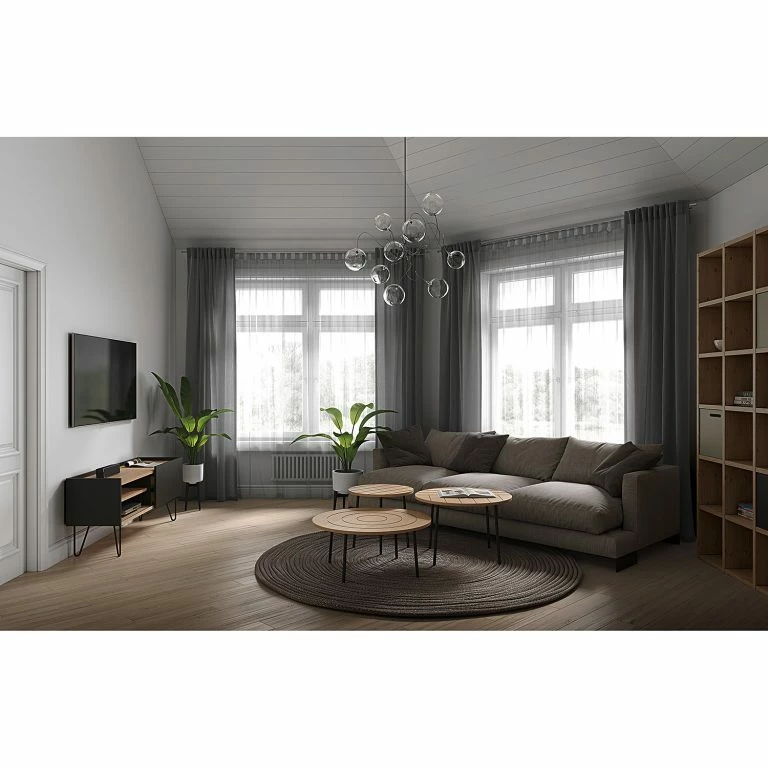 Loftscape Temahome Table Basse Ply – Chêne Clair – Diamètre : 70 Cm