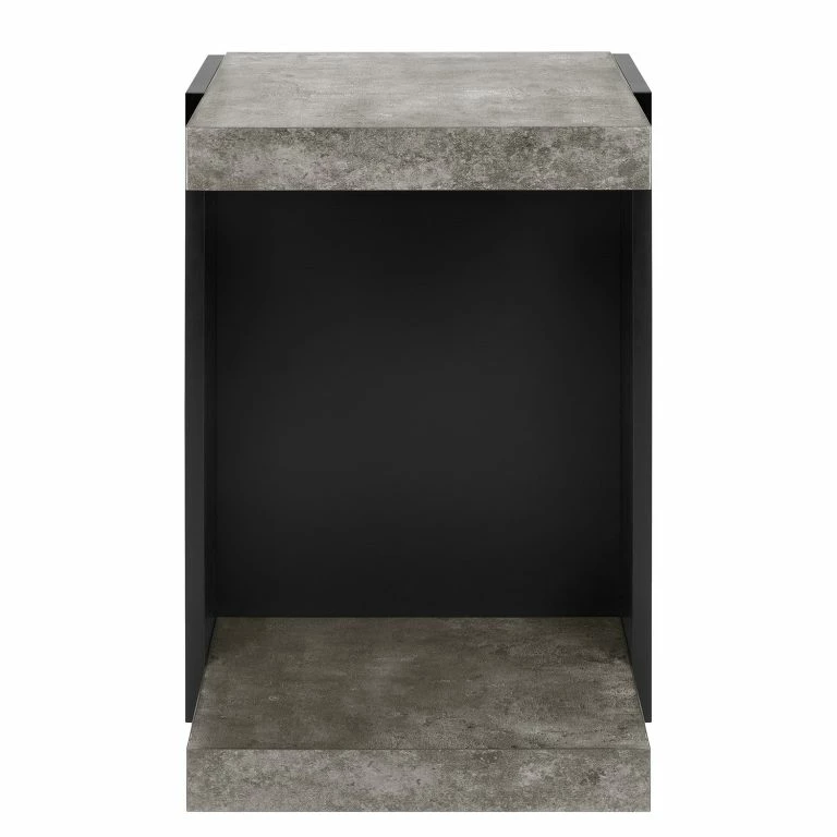 Loftscape Temahome Table D’appoint Lande – Imitation Béton / Noir