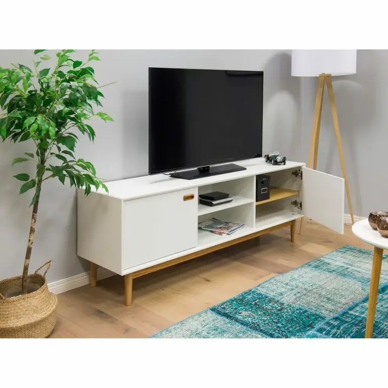 Loftscape Tenzo Buffet Bas Svea I – Blanc / Imitation Chêne