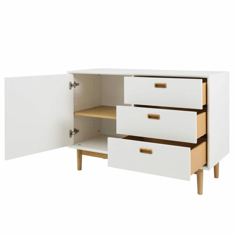 Loftscape Tenzo Buffet Svea I – Blanc / Imitation Chêne