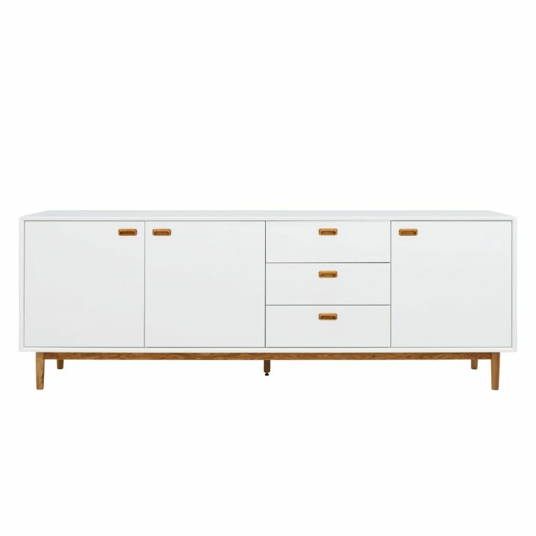 Loftscape Tenzo Buffet Svea III – Blanc / Imitation Chêne